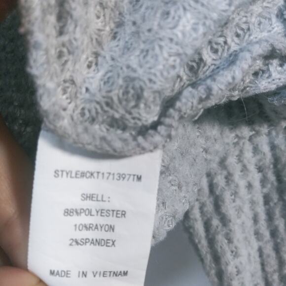 Melloday Nordstrom Cozy Waffle Knit Sweater Size L - Picture 6 of 6